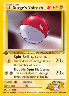 Lt. Surge's Voltorb card art