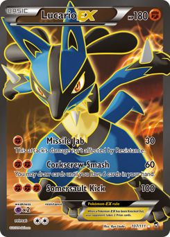 Lucario-EX card art