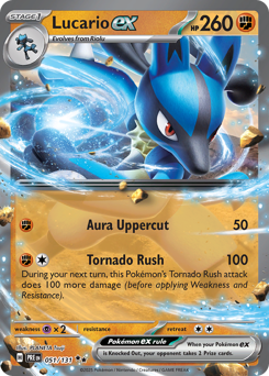Lucario ex card art