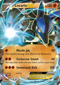 Lucario-EX card art