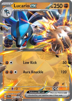 Lucario ex card art