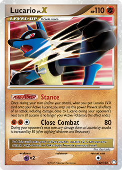 Lucario LV.X card art