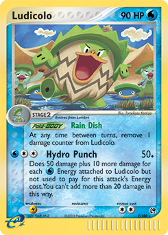 Ludicolo card art