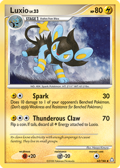 Luxio card art