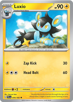 Luxio card art