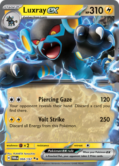 Luxray ex card art