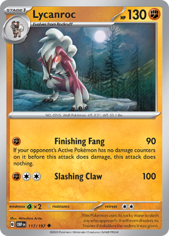 Lycanroc card art