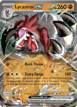 Lycanroc ex card art
