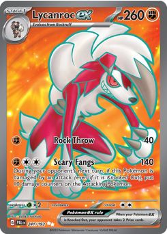 Lycanroc ex card art
