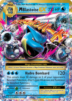 M Blastoise-EX card art