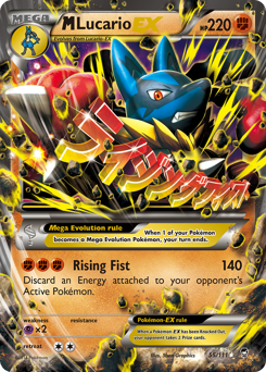 M Lucario-EX card art