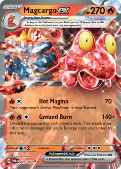 Magcargo ex card art