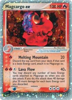 Magcargo ex card art