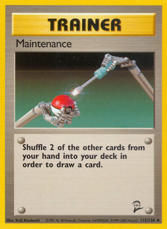 Maintenance card art