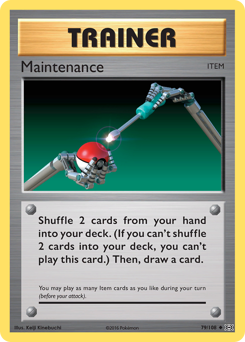 Maintenance card art
