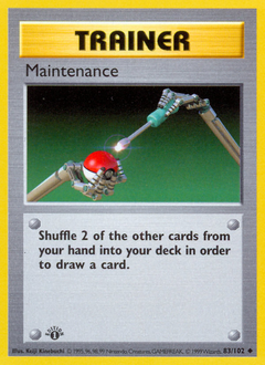 Maintenance card art