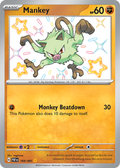 Mankey card art