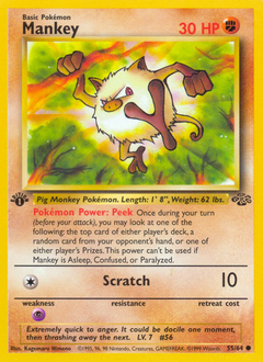 Mankey card art