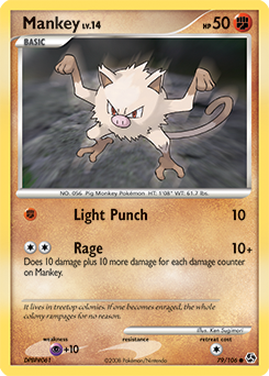 Mankey card art