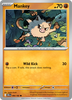 Mankey card art