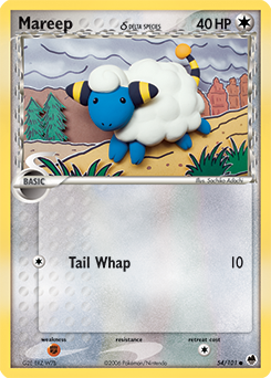 Mareep δ card art