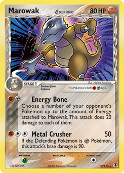 Marowak δ card art