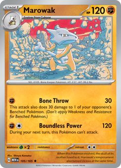 Marowak card art