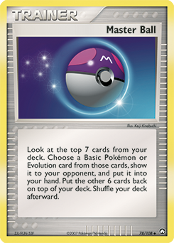 Master Ball card art