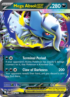 Mega Absol ex card art