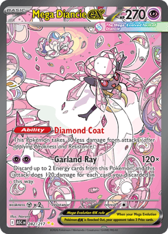 Mega Diancie ex card art