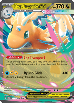 Mega Dragonite ex card art