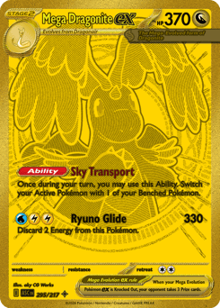 Mega Dragonite ex card art