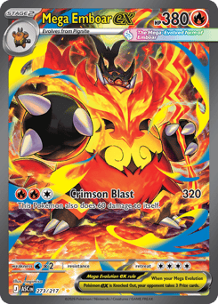 Mega Emboar ex card art