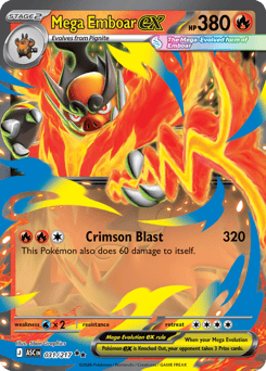 Mega Emboar ex card art