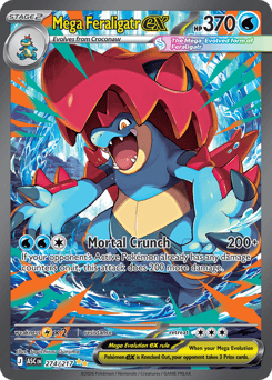 Mega Feraligatr ex card art