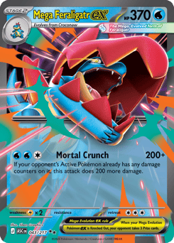 Mega Feraligatr ex card art