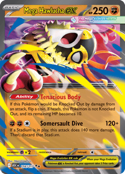 Mega Hawlucha ex card art