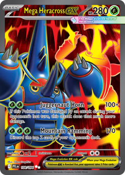 Mega Heracross ex card art
