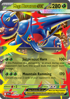 Mega Heracross ex card art