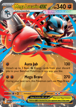 Mega Lucario ex card art