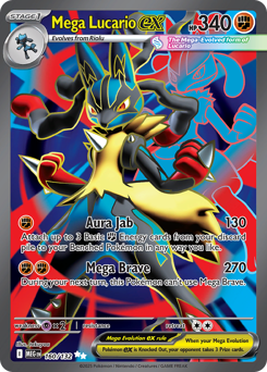 Mega Lucario ex card art