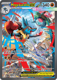 Mega Lucario ex card art