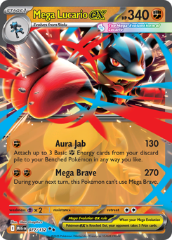 Mega Lucario ex card art