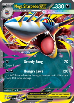 Mega Sharpedo ex card art
