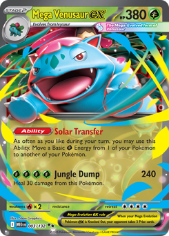 Mega Venusaur ex card art