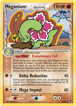 Meganium δ card art