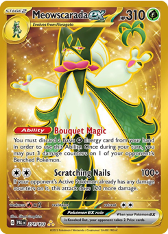 Meowscarada ex card art