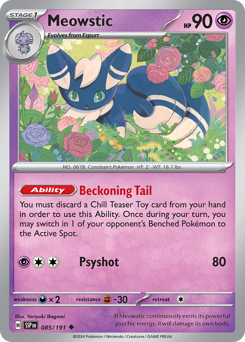 Meowstic card art