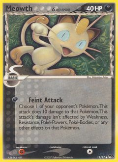 Meowth δ card art