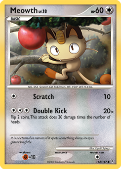 Meowth card art